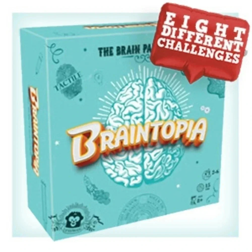 Braintopia Family Card Game Asmodee Memory Thinking Brain Benders